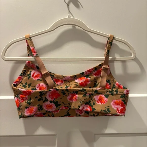 Aerie Offline Rose Print Sports Bra - Picture 2 of 4
